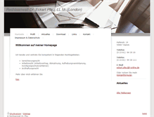Tablet Screenshot of kanzlei-dr-pfau.de